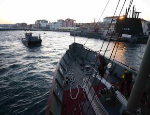 110 years on, TCG Nusret retraces historic path in Dardanelles