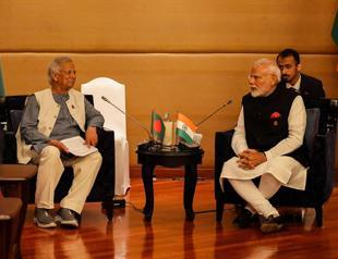 India and Bangladesh leaders meet for first time since revolution