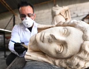 Historical artifacts prepared for display