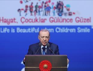 Erdoğan welcomes children from around the world
