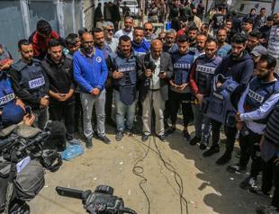 Gaza journalists demand protection on World Press Freedom Day