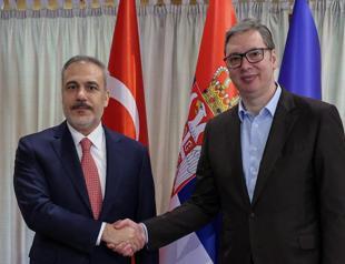 FM Fidan meets Serbian president in Belgrade