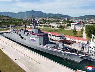 North Korea launches repaired destroyer