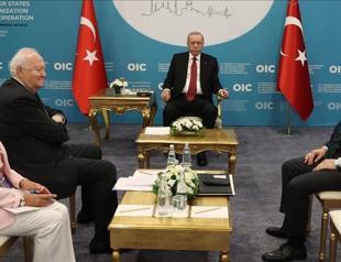 Erdoğan receives UN high representative, Qatari premier in Istanbul