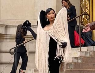 Cardi B and a live crow opens Paris couture week