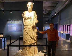 Hellenistic-era statue of Hestia unveiled at Manisa Museum