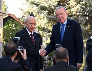 Erdoğan holds talks with MHP leader