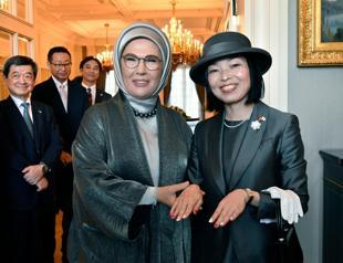 First lady Emine Erdoğan hosts Japan’s Princess Akiko