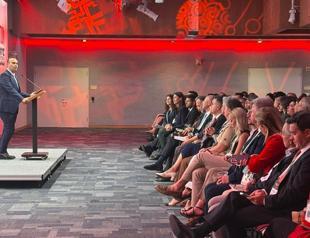 Minister praises global Turks at New York foundation launch