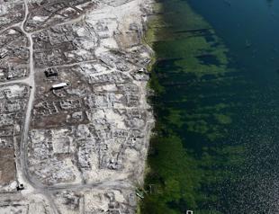 Receding Kayseri dam waters uncover four lost settlements