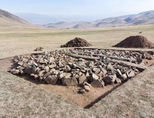 Ancient stone carving from early Turkic era unearthed in Kyrgyzstan