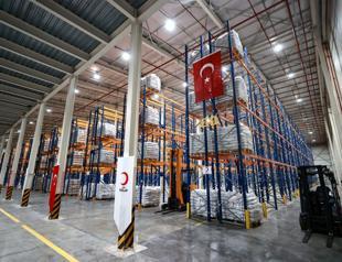 Stock center opens in Mersin to boost aid delivery to crisis zones