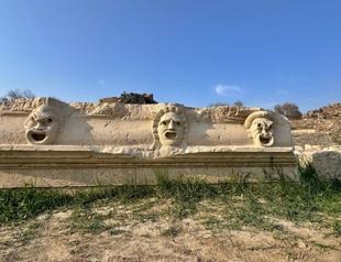 Kastabala Theater digs reveal new mask reliefs