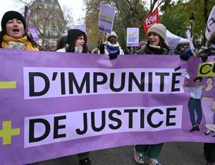 Thousands march in France to demand action on violence against women