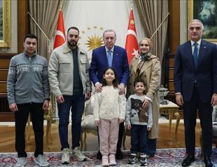 Erdoğan hosts family of 6-year-old Gaza victim