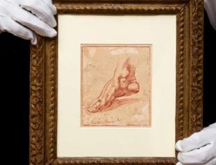 Michelangelo foot sketch sells for record price