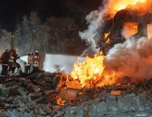 Russian strike on Kharkiv apartment block kills ten