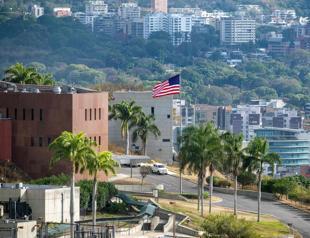 American flag raised at US Embassy in Venezuela
