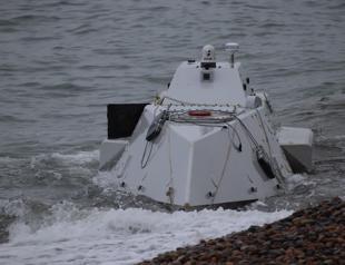 Explosive-laden unmanned surface vehicle washes ashore on Black Sea
