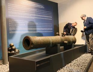 17th-century Dutch ship cannon put on display in İzmir
