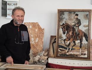 Artist transforms waste marble into artworks