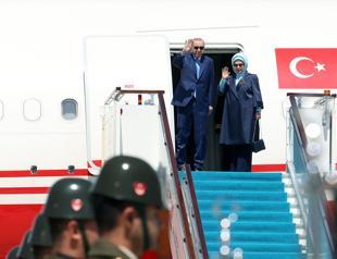 Erdoğan in Kazakhstan for Turkic summit, bilateral talks