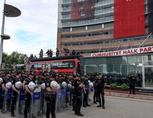 Scuffle at CHP headquarters as police intervene