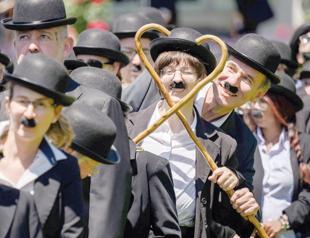 Hundreds of Charlie Chaplin lookalikes gather in Switzerland
