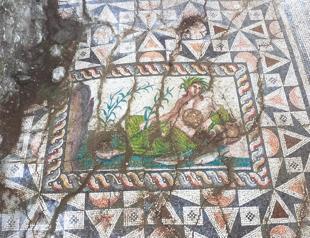 Rare river god mosaic uncovered at Aspendos