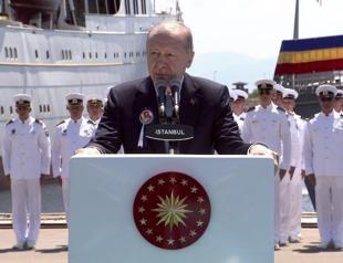 Erdoğan hails Türkiye’s first warship delivery to NATO, EU member