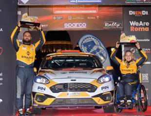 Trailblazing Turkish driver secures double success at rally championship in Rome