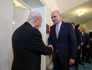 Parliament speaker meets political leaders over terror-free Türkiye legislation