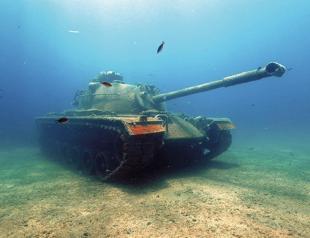 Submerged tank in Edirne’s Gulf of Saros draws divers