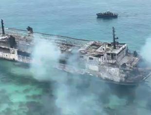Philippine ferry fire kills 5, dozens missing