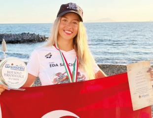 Eda Savcıgil sets dual records in Catalina channel swim