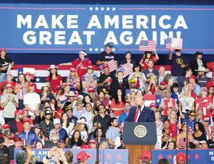 Demonstrators interrupt Trump rally in Texas
