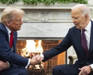 Trump, Biden shake hands in White House