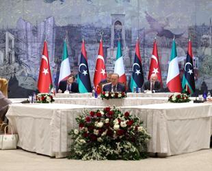 Erdoğan hosts Italian, Libyan PMs for tripartite summit