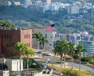 American flag raised at US Embassy in Venezuela