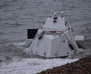 Explosive-laden unmanned surface vehicle washes ashore on Black Sea