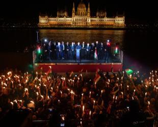 European leaders celebrate Magyars election win