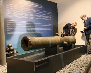 17th-century Dutch ship cannon put on display in İzmir
