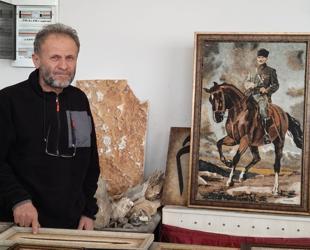 Artist transforms waste marble into artworks