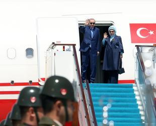 Erdoğan in Kazakhstan for Turkic summit, bilateral talks
