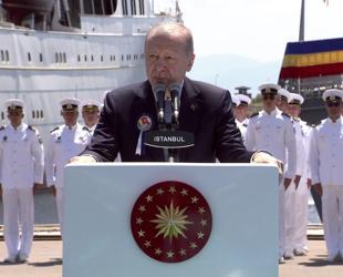 Erdoğan hails Türkiye’s first warship delivery to NATO, EU member