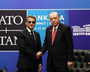 Erdoğan meets Macron on NATO summit sidelines