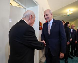 Parliament speaker meets political leaders over terror-free Türkiye legislation
