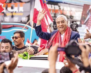 Former Nepalese PM Deuba returns home