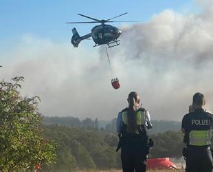 Hundreds evacuated as wildfire spreads in western Germany
