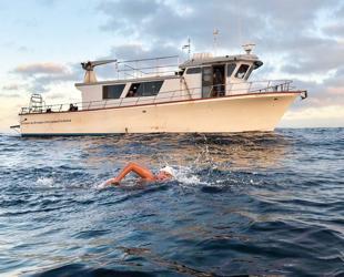Autistic Turkish swimmer conquers Catalina Channel